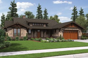 Craftsman ranch house Plan 48-600 front