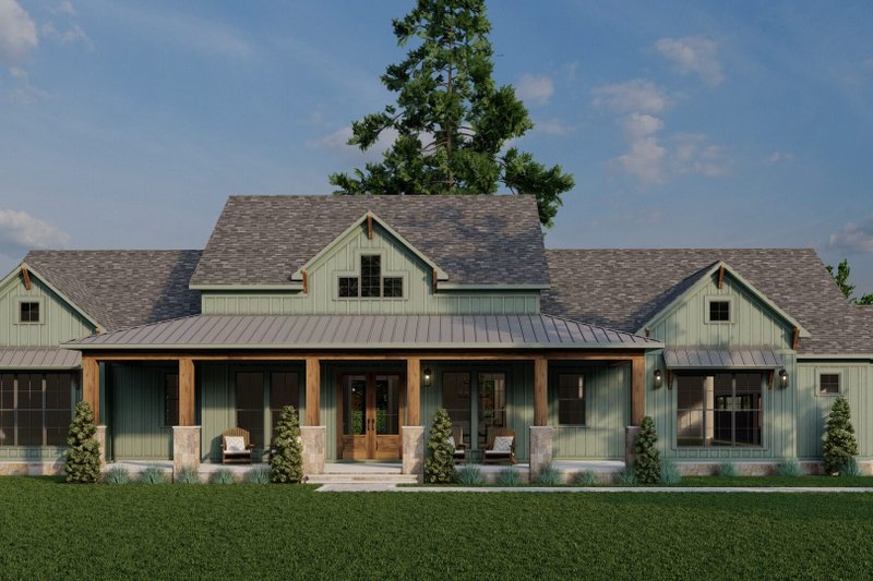House Design - Farmhouse Exterior - Front Elevation Plan #923-450