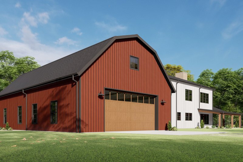 Architectural House Design - Exterior - Other Elevation 7 for Barndominium House Plan #1092-52 - 4 bed, 3 bath