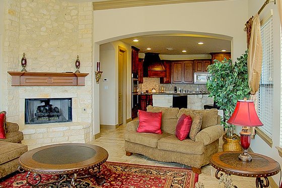 Interior - Family Room for European House Plan #80-160 - 4 bed, 4 bath