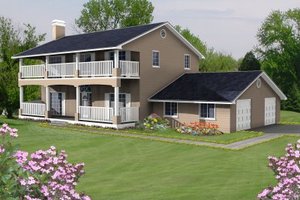 Dream House Plan - Mediterranean Exterior - Front Elevation Plan #1-488