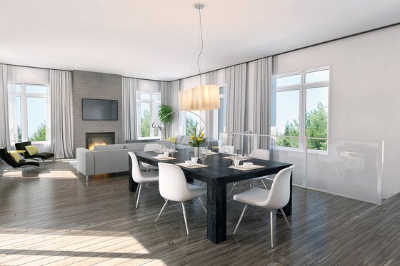 Interior - Dining Room for Contemporary House Plan #23-2314 - 4 bed, 3 bath