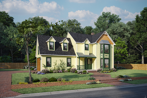 Dream House Plan - Exterior - Front Elevation for Traditional House Plan #30-374 - 3 bed, 2.5 bath