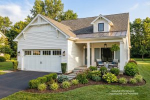 House Blueprint - Farmhouse Exterior - Front Elevation Plan #51-1473