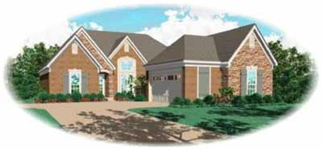 Exterior - Front Elevation 2 for Traditional House Plan #81-272 - 3 bed, 2 bath