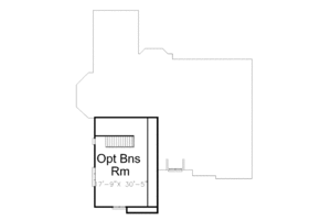 Floor Plan - Other Floor for Tudor House Plan #119-332 - 3 bed, 2 bath