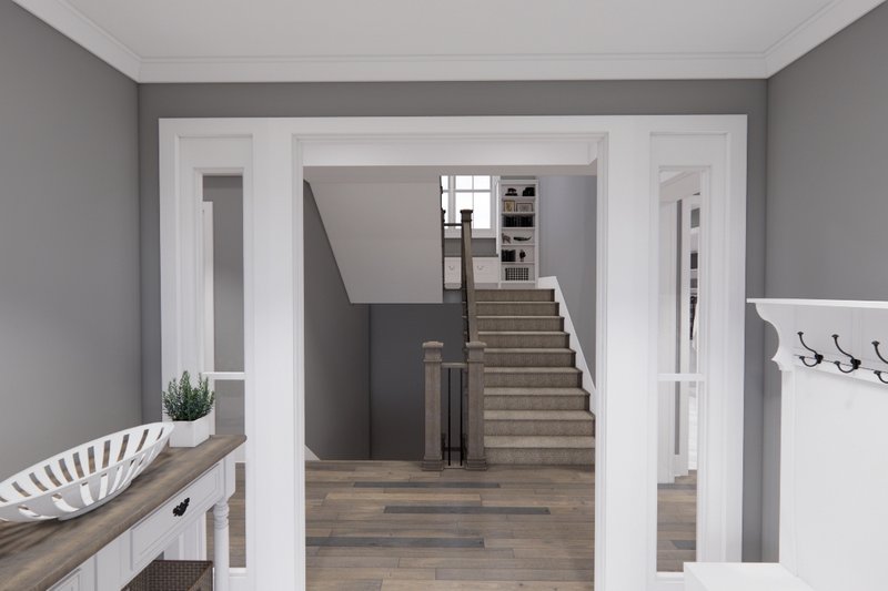 Dream House Plan - Interior - Entry for Farmhouse House Plan #51-1564 - 4 bed, 3.5 bath