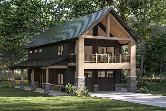Exterior - Other Elevation for Barndominium House Plan #455-345 - 3 bed, 3 bath
