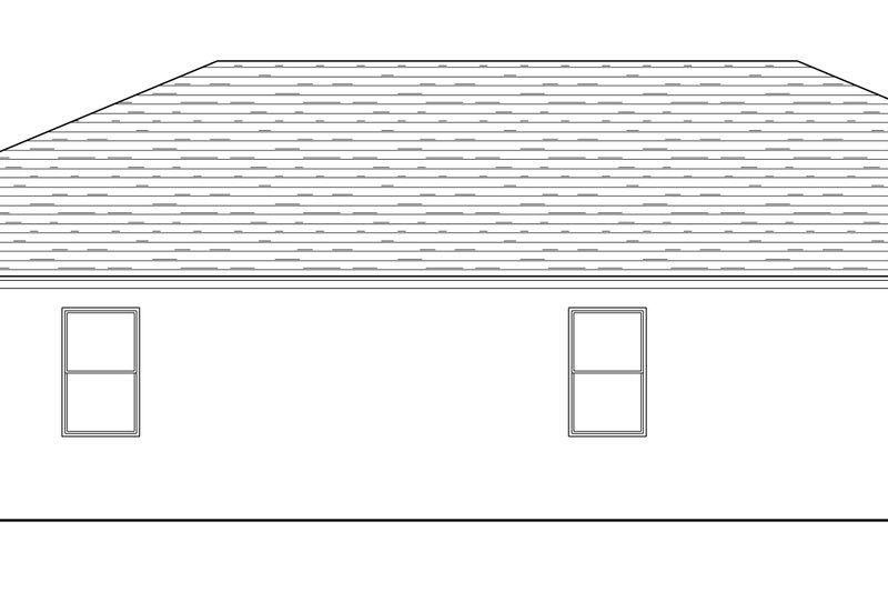 House Blueprint - Exterior - Other Elevation 1 for Traditional House Plan #1058-255 - 4 bed, 3 bath
