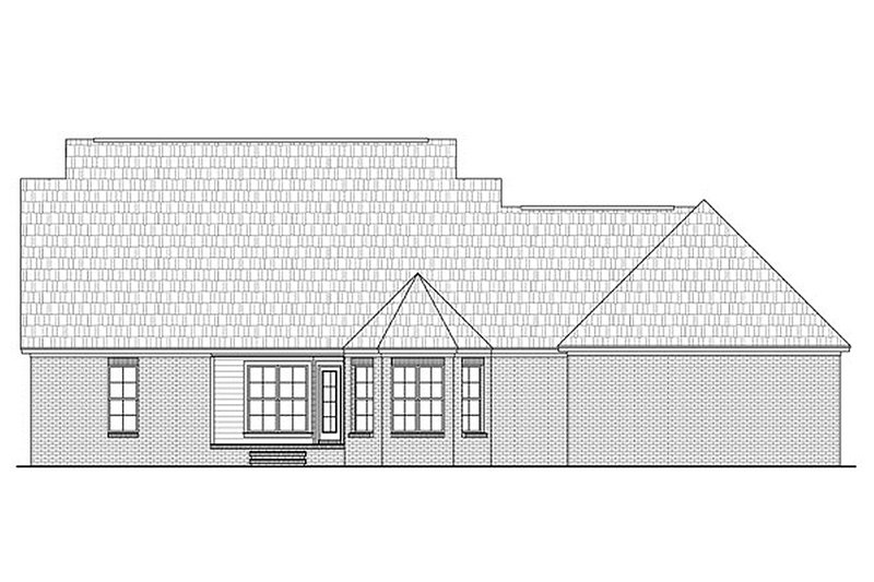 Architectural House Design - Exterior - Rear Elevation for Country House Plan #21-301 - 3 bed, 2 bath