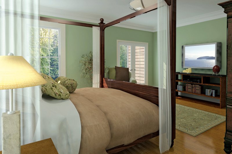 House Plan Design - Interior - Master Bedroom 2 for Country House Plan #929-18 - 4 bed, 3.5 bath