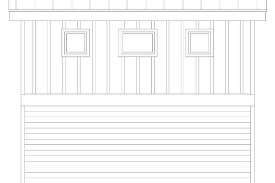 Exterior - Rear Elevation for Contemporary House Plan #932-648, 1 bath