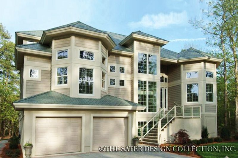 Home Plan - Mediterranean Exterior - Front Elevation Plan #930-32