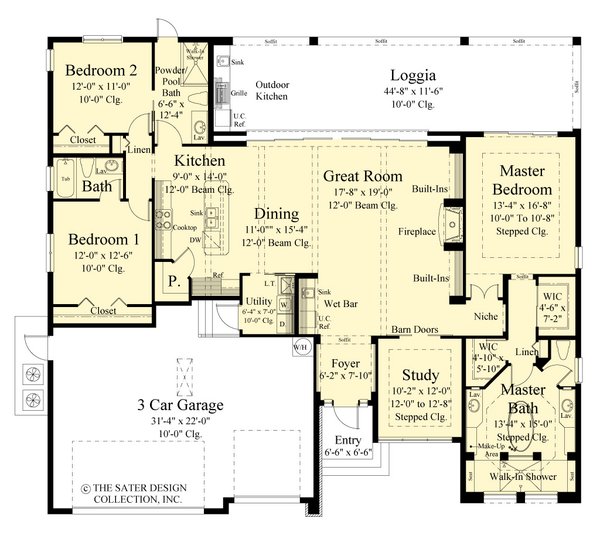 Modern Style House Plan - 3 Beds 3 Baths 2241 Sq/Ft Plan #930-542 ...