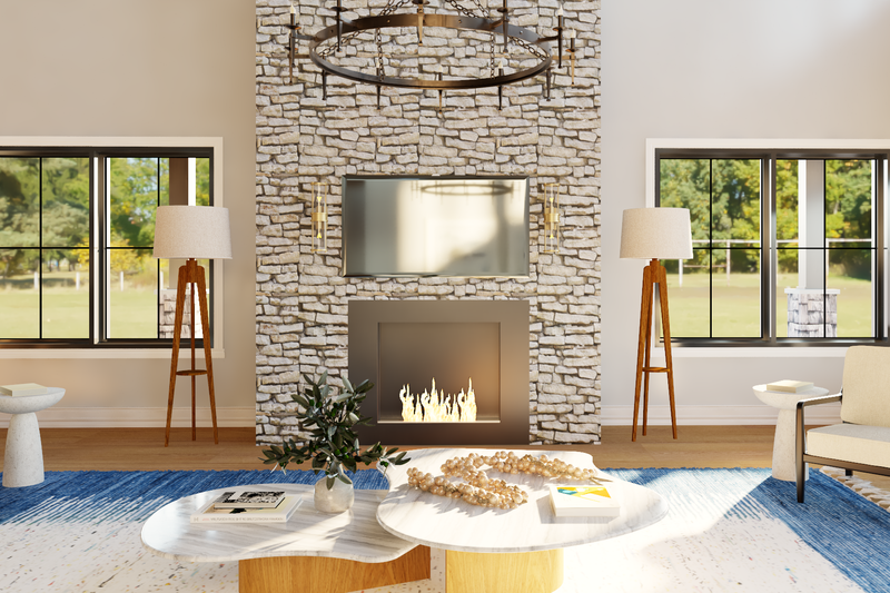 Dream House Plan - Interior - Family Room 2 for Barndominium House Plan #1064-457 - 3 bed, 3.5 bath