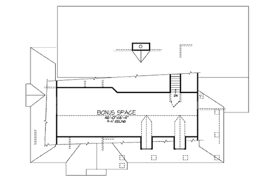 Floor Plan - Other Floor for Country House Plan #320-424 - 2 bed, 2 bath