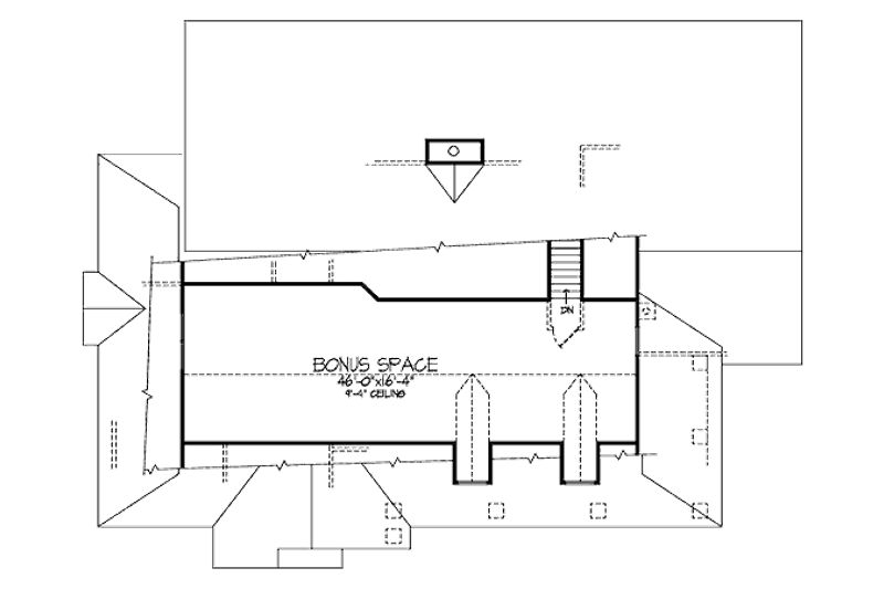Home Plan - Floor Plan - Other Floor for Country House Plan #320-424 - 2 bed, 2 bath