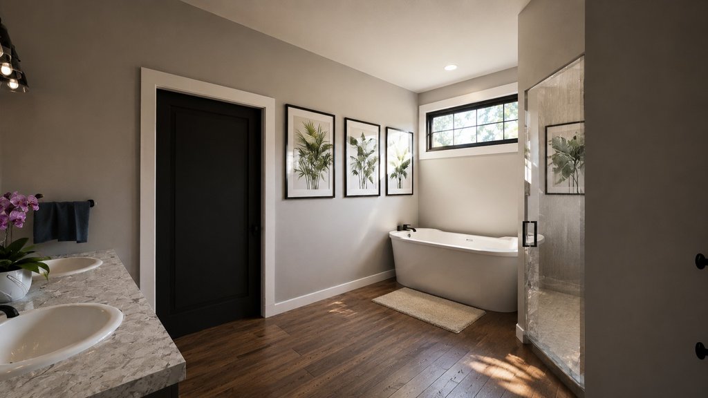 Interior - Master Bathroom 1 for Barndominium House Plan #1064-487 - 2 bed, 2 bath