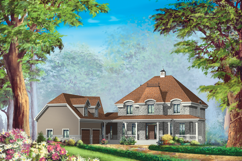Home Plan - European Exterior - Front Elevation Plan #25-4799