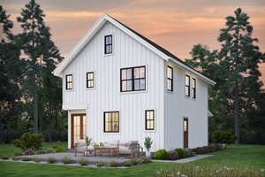 Exterior - Rear Elevation for Farmhouse House Plan #48-1054 - 3 bed, 2.5 bath