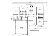 Cottage Style House Plan - 3 Beds 2 Baths 1554 Sq/Ft Plan #312-618 