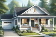 Craftsman Style House Plan - 3 Beds 2 Baths 1492 Sq/Ft Plan #515-33 