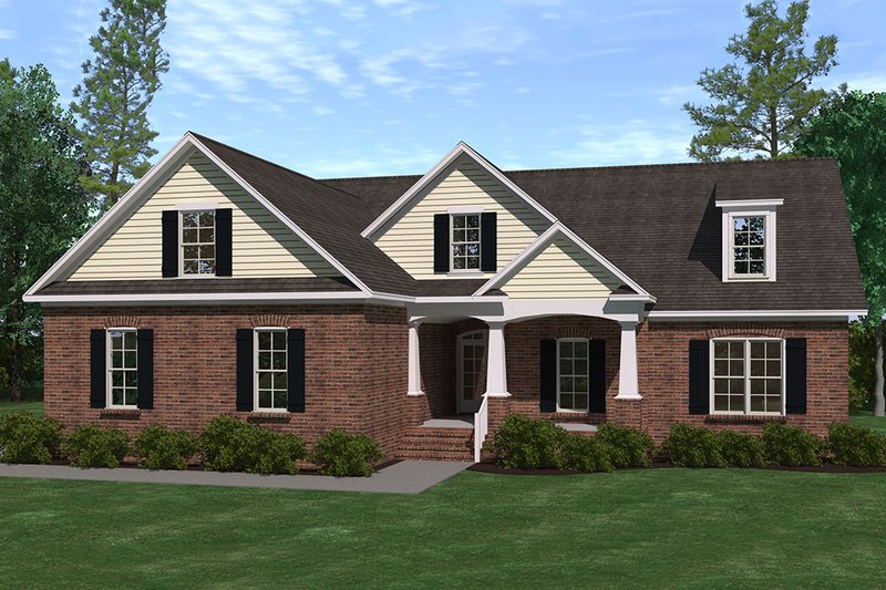 Dream House Plan - Traditional Exterior - Front Elevation Plan #1071-15