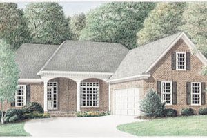 Traditional Exterior - Front Elevation Plan #34-134