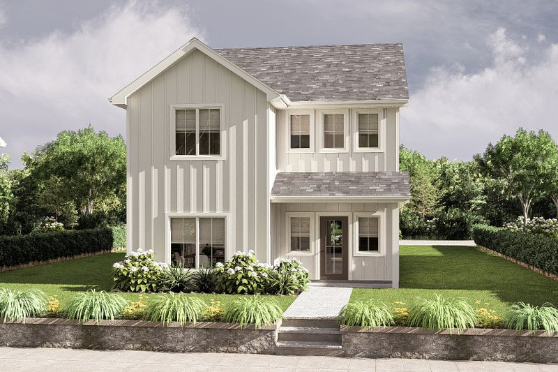 Home Plan - Traditional Exterior - Front Elevation Plan #455-387