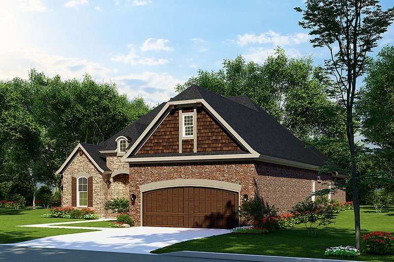 Architectural House Design - Exterior - Other Elevation 1 for European House Plan #17-3434 - 4 bed, 3.5 bath