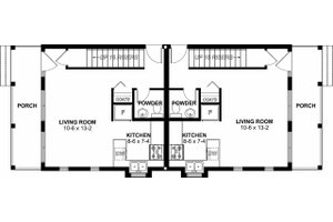 Craftsman Floor Plan - Main Floor Plan #126-200
