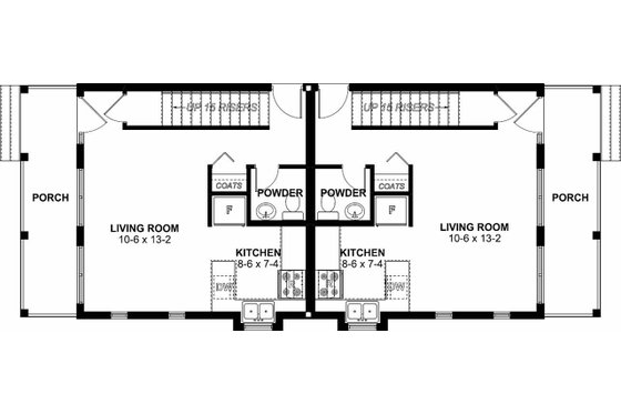 Craftsman Floor Plan - Main Floor Plan #126-200