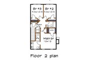 Craftsman Style House Plan - 3 Beds 2.5 Baths 1408 Sq/Ft Plan #79-341 