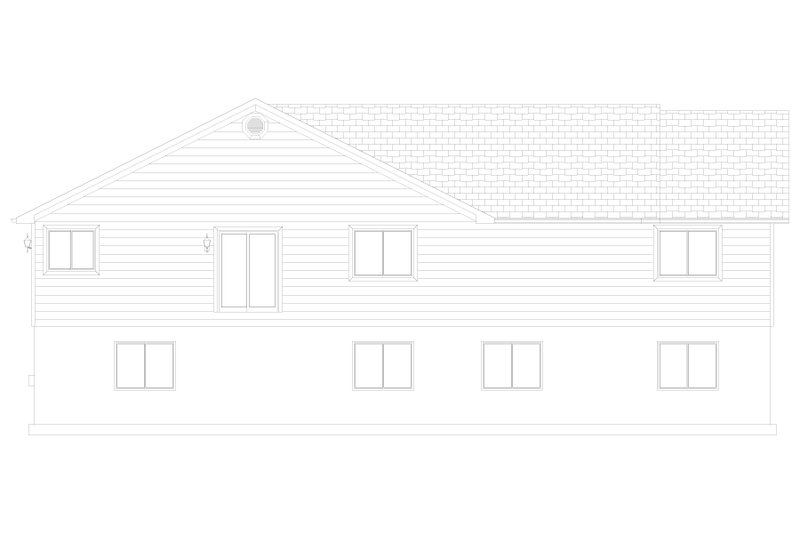 Dream House Plan - Exterior - Rear Elevation 2 for Traditional House Plan #1060-194 - 3 bed, 2 bath