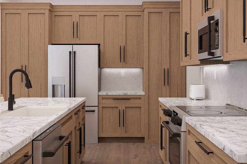 House Blueprint - Interior - Kitchen 1 for Farmhouse House Plan #455-772 - 3 bed, 2.5 bath
