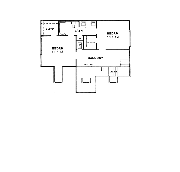 Home Plan - Country Floor Plan - Upper Floor Plan #14-211