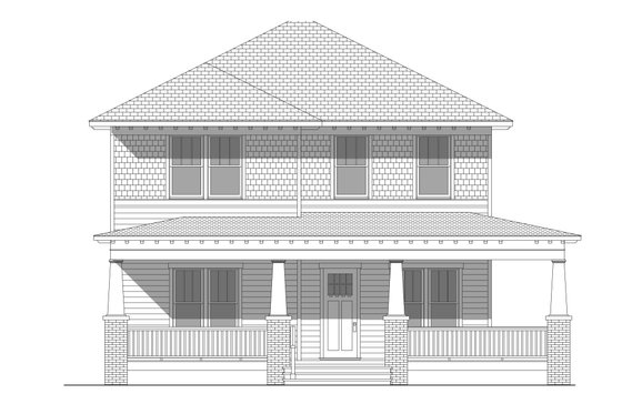 Exterior - Other Elevation 1 for Craftsman House Plan #461-45 - 5 bed, 3.5 bath
