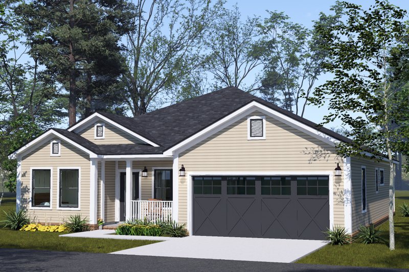 Home Plan - Exterior - Other Elevation 2 for Cottage House Plan #513-2489 - 3 bed, 3 bath