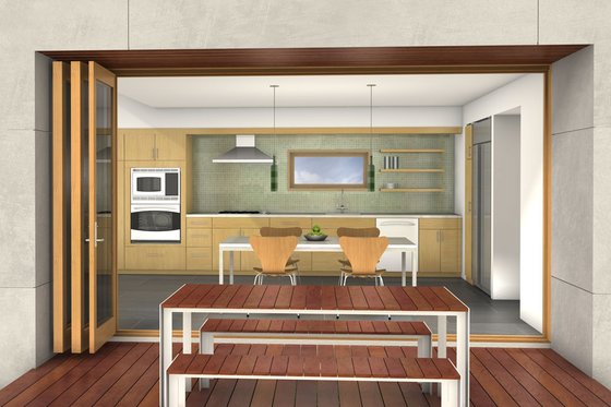 Interior - Other 8 for Modern House Plan #497-53 - 2 bed, 2 bath