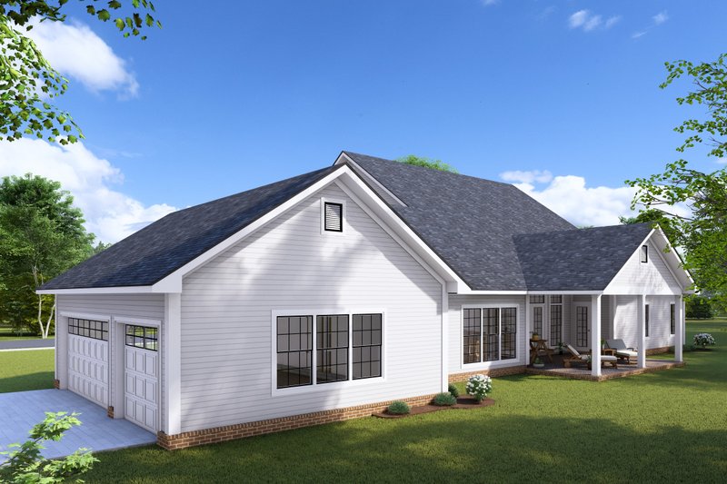 House Plan Design - Exterior - Other Elevation 1 for Farmhouse House Plan #513-2247 - 4 bed, 3.5 bath