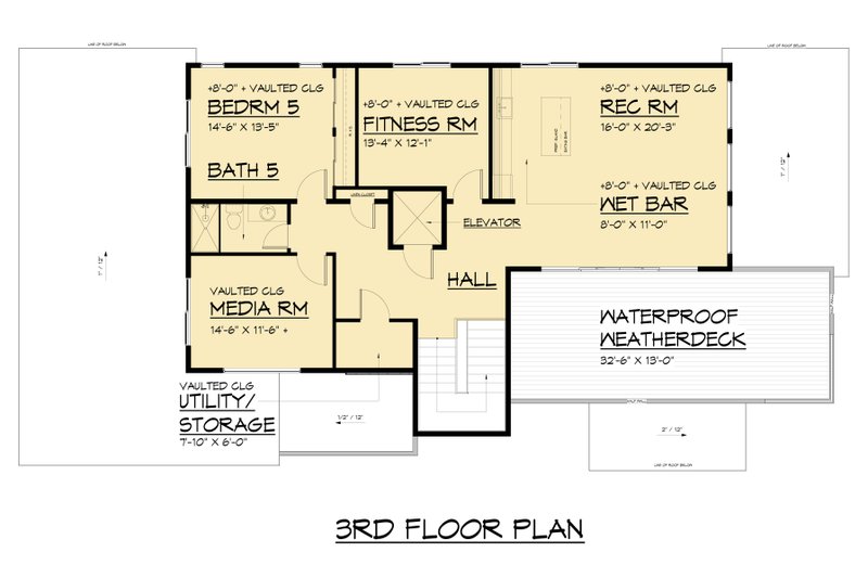 Dream House Plan - Floor Plan - Other Floor for Contemporary House Plan #1066-294 - 6 bed, 6.5 bath