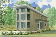 Contemporary Style House Plan - 1 Beds 1 Baths 844 Sq/Ft Plan #923-5 