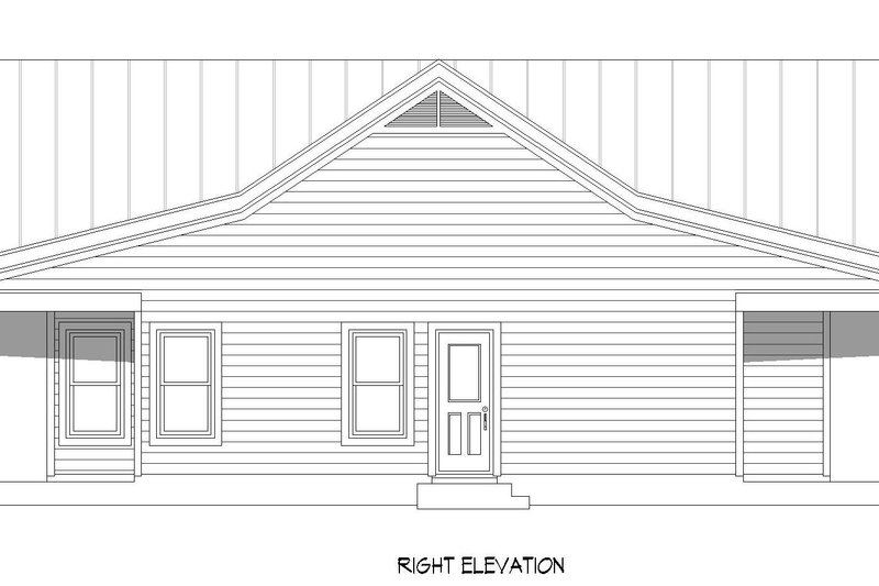 House Plan Design - Exterior - Other Elevation 1 for Country House Plan #932-801 - 2 bed, 2 bath