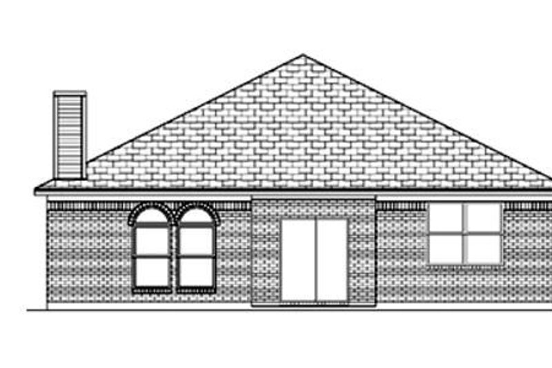 Home Plan - Exterior - Rear Elevation for Traditional House Plan #84-354 - 3 bed, 2 bath