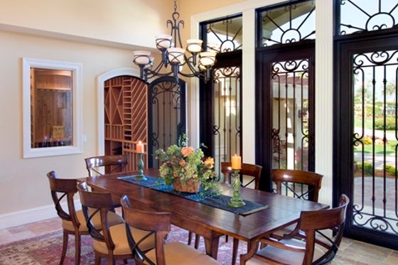 Interior - Dining Room for Mediterranean House Plan #548-2 - 4 bed, 4.5 bath