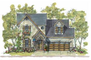 Country Exterior - Front Elevation Plan #20-2235