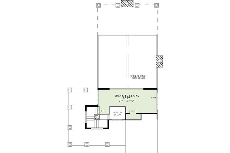 Home Plan - Floor Plan - Upper Floor for Country House Plan #17-2533 - 3 bed, 2.5 bath
