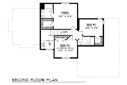 Traditional Style House Plan - 3 Beds 2.5 Baths 1852 Sq/Ft Plan #70-222 