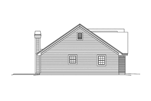 Exterior - Other Elevation for Traditional House Plan #57-600 - 3 bed, 2 bath
