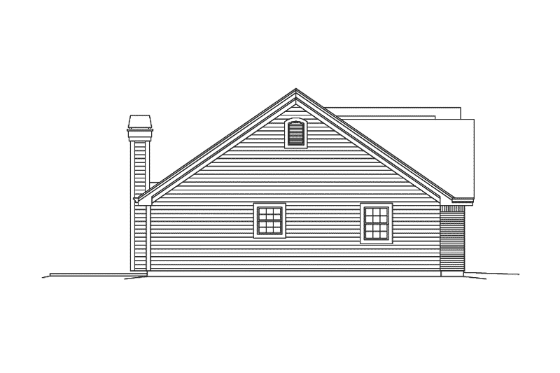 House Design - Exterior - Other Elevation for Traditional House Plan #57-600 - 3 bed, 2 bath